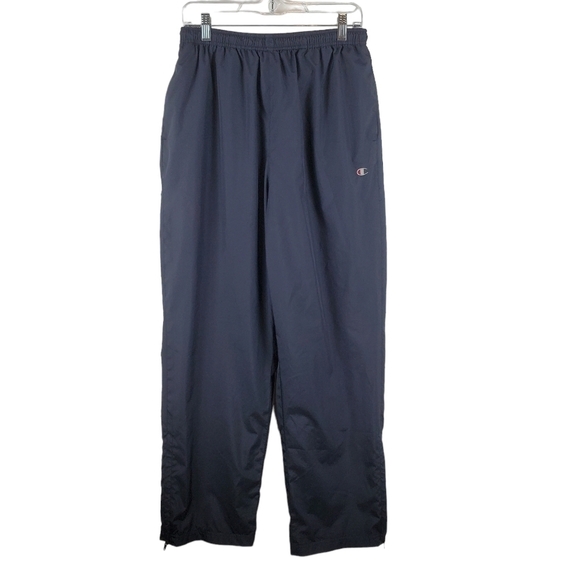 VINTAGE Champion track pants Womens Large Gray Drawstring‎ Zip Ankle Mesh lined - Picture 1 of 15